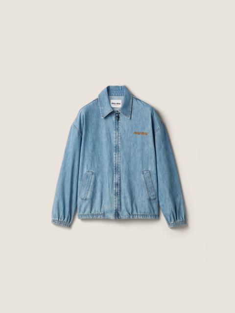Miu Miu Chambray blouson jacket