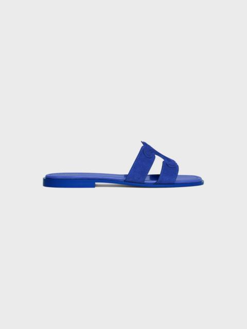 CELINE MARINA TRIOMPHE MULE IN SUEDE CALFSKIN
