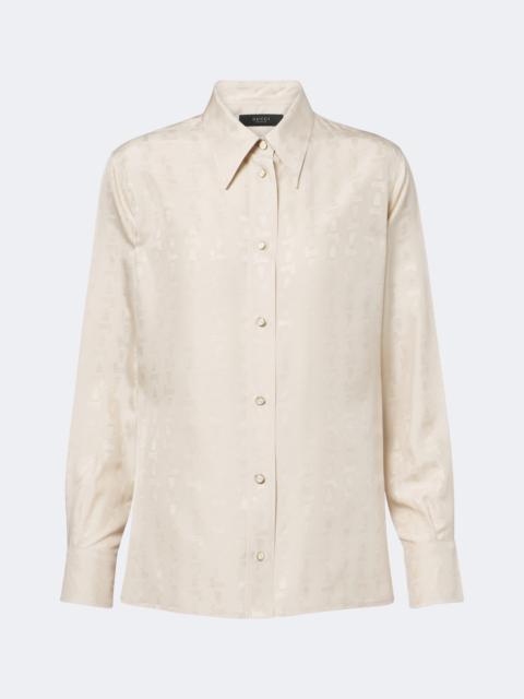 GUCCI Silk jacquard shirt