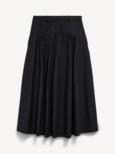 BALENCIAGA Women's A-line Cotton Skirt in Black