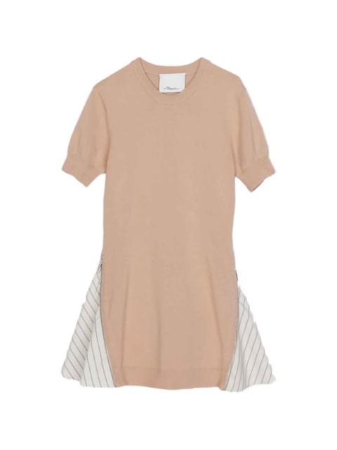 3.1 Phillip Lim zip-detail striped mini dress