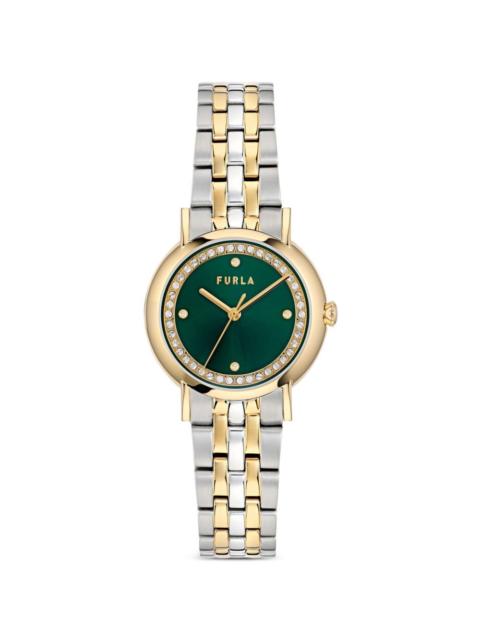 FURLA Easy Shape crystal-embellished 32mm watch