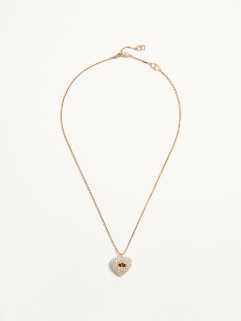 Valentino COEUR ROYAL NECKLACE IN METAL, ENAMEL AND SWAROVSKI® CRYSTALS