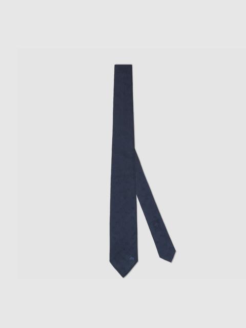 GUCCI Equestrian silk jacquard tie