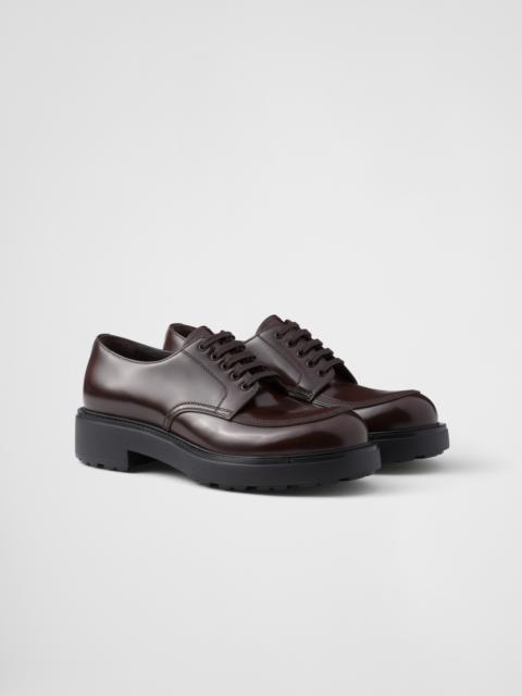 Prada Brushed leather derby shoes