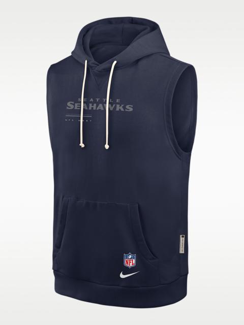 Nike Seattle Seahawks Sideline Men's Nike Dri-FIT NFL Sleeveless Pullover Hoodie