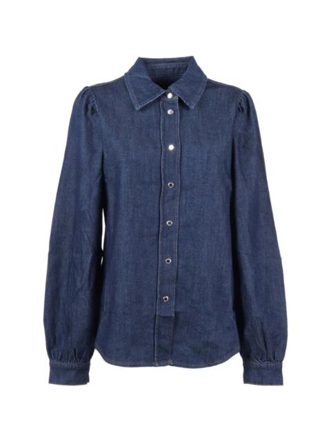 7 For All Mankind puff sleeves shirt