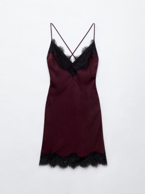& Other Stories Lace Trim Slip Dress