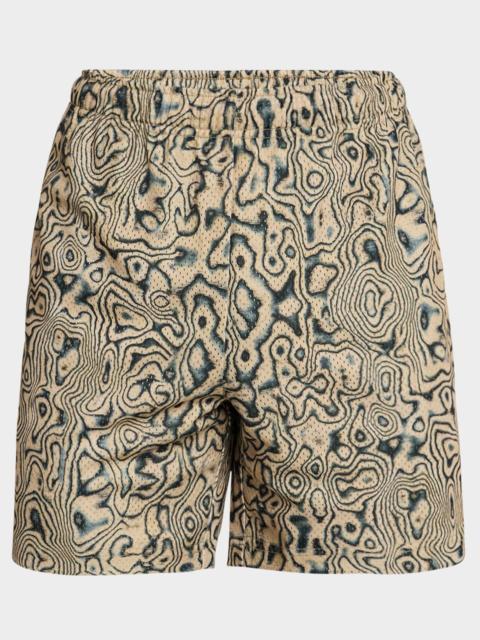 John Elliott Men's Printed Mesh Practice Shorts