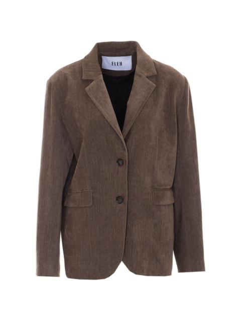 ELEH single-breasted corduroy blazer