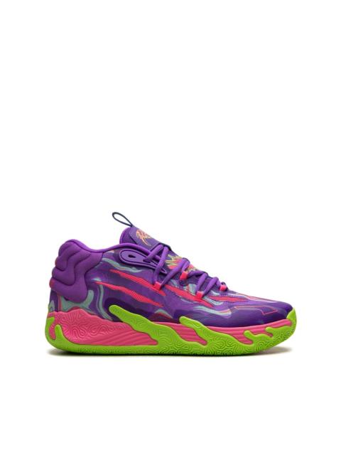 PUMA MB.03 Toxic "Purple Glimmer/Green Gecko" sneakers