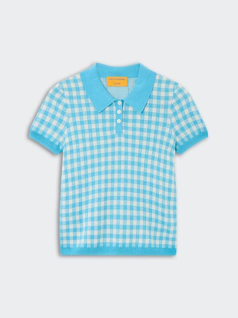GUEST IN RESIDENCE Gingham Shrunken Polo