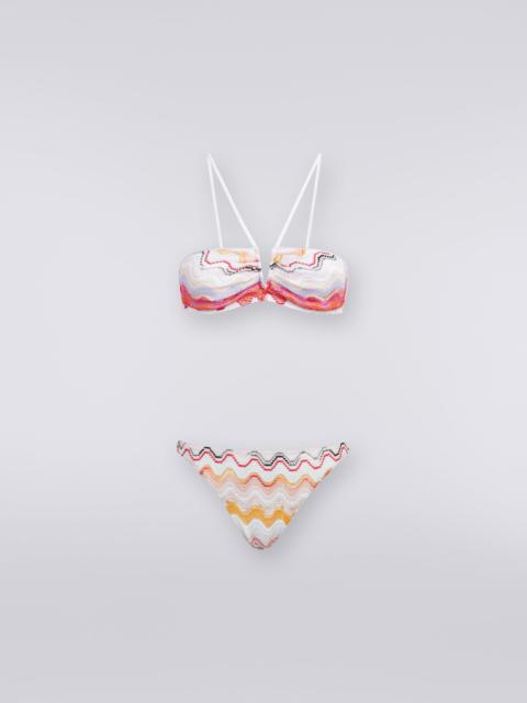 Missoni Wave motif bikini with lurex