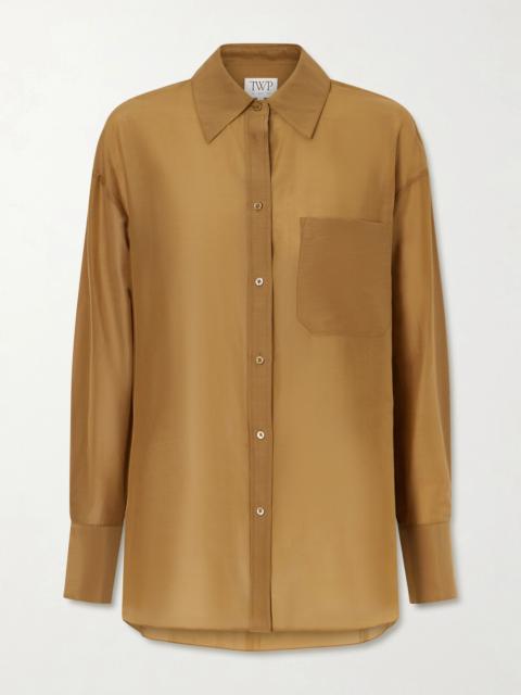 TWP Big Joe Cotton And Silk-blend Shirt