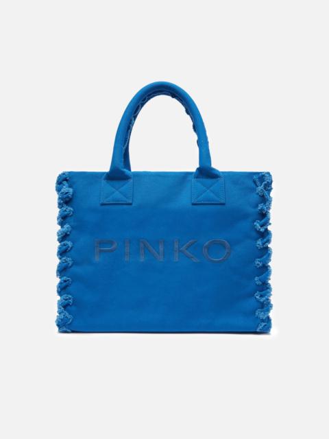 【関税&送料込】Pinko Beach Shopper In Recycled Canvas Beach shopper in recycled canvas PINKO → Shop Online