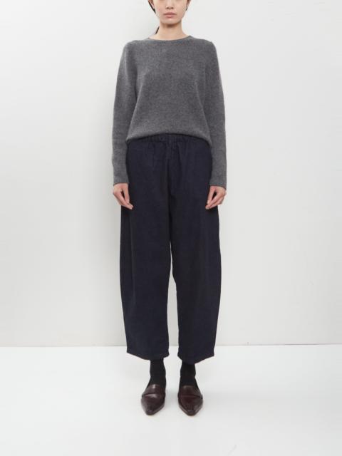 apuntob Denim Curved Cropped Pants