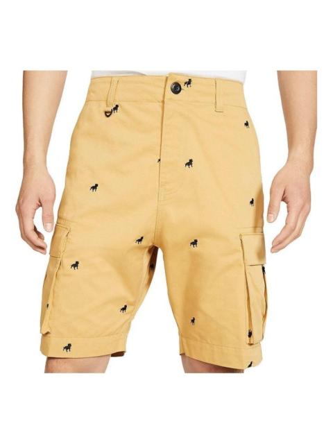 Nike Nike animal embroidered prints shorts 'Yellow' CQ7858-723