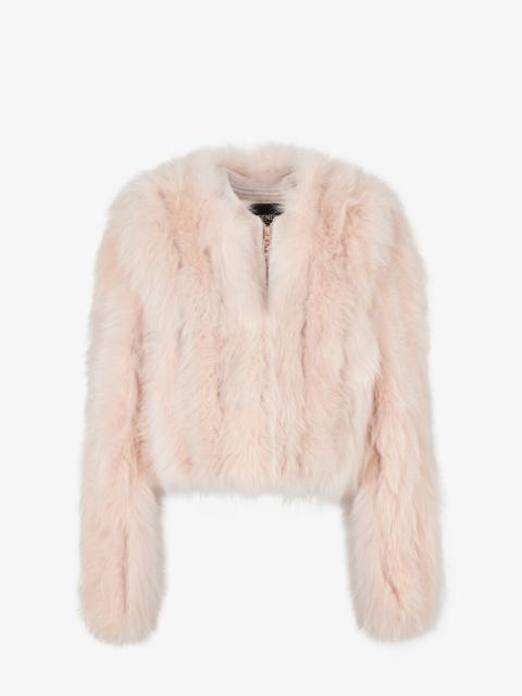 FENDI Pink fox fur jacket