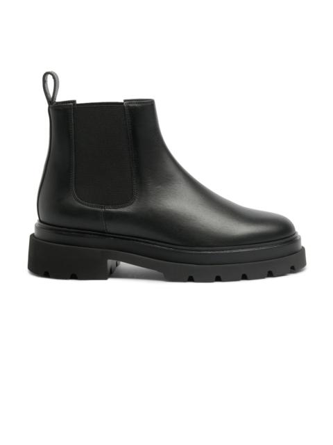 Women’s black leather Chelsea boot