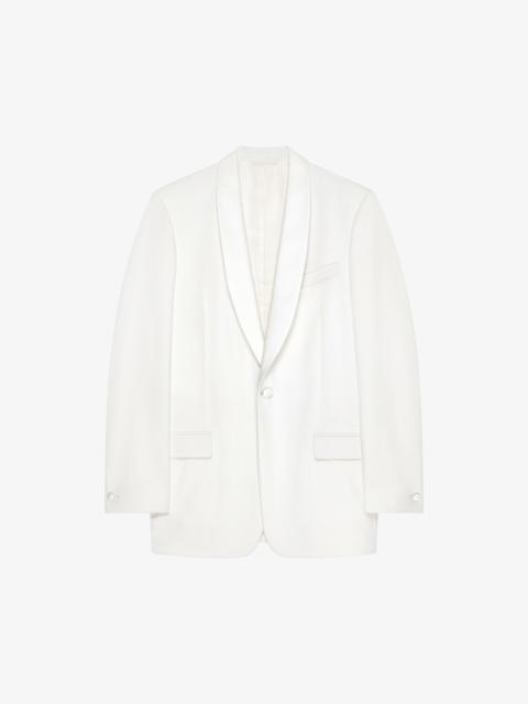 Givenchy JACKET IN WOOL AND MOHAIR WITH SATIN DETAILS