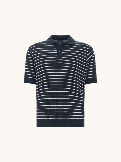 Paul & Shark POLO IN PIUMA COTTON WITH STRIPED PATTERN
