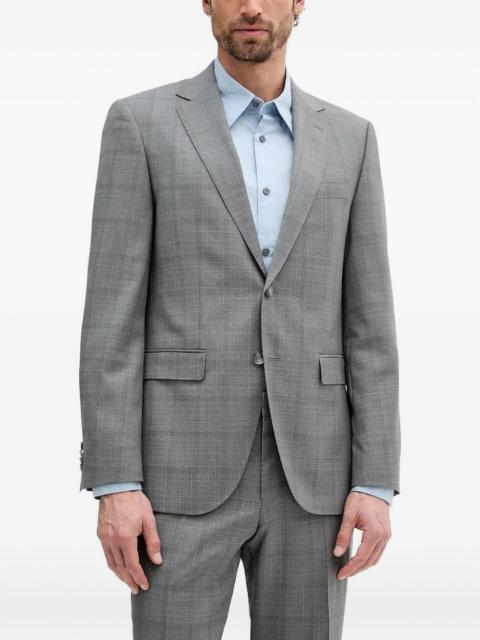 BOSS checked wool suit