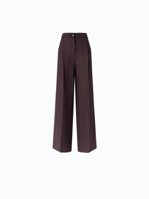 PINKO WIDE-LEG CHECK TROUSERS
