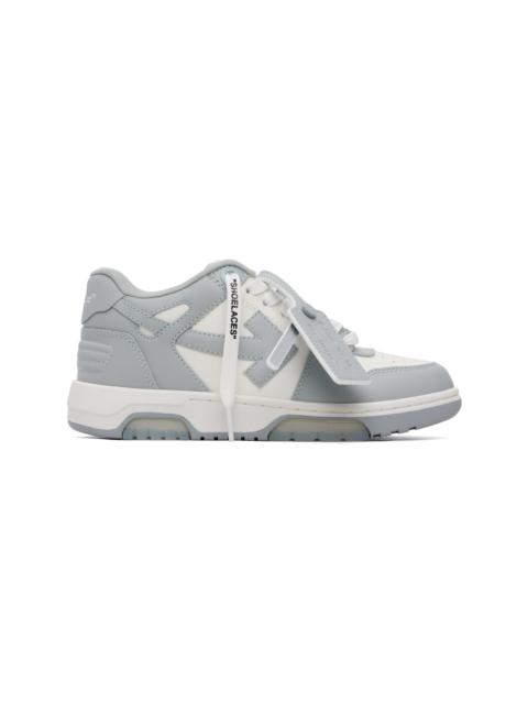 Off-White Gray & White 'Out Of Office' Sneakers