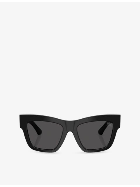 Burberry BE4449 Square-Frame Acetate Sunglasses