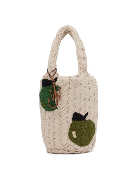 SSENSE Exclusive Beige Apple Knitted Tote