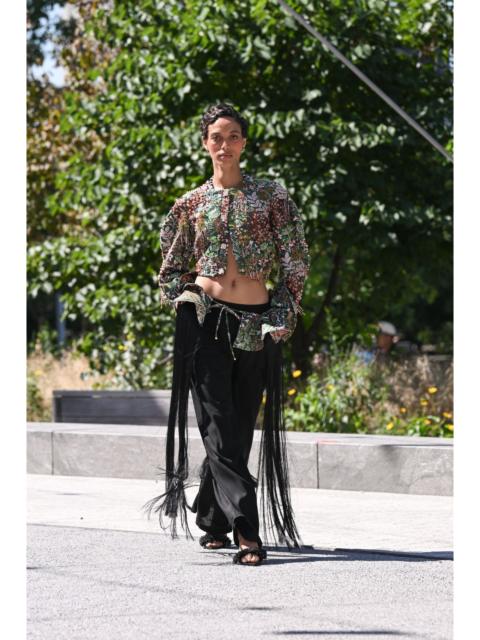 PatBO THE BLACK FRINGE PANTS (RUNWAY)
