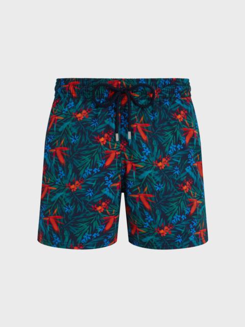 Vilebrequin MEN STRETCH SHORT SWIM SHORTS TROPICAL FLOWERS