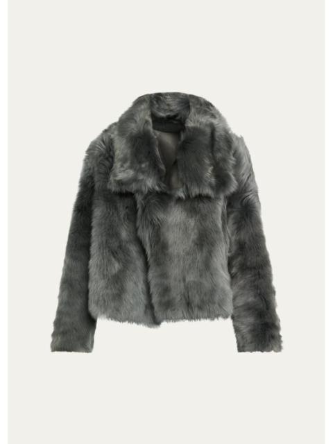 Yves Salomon Veste Reversible Leather & Shearling Jacket