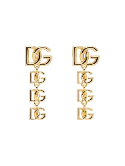Gold DG Multi-Logo Earrings