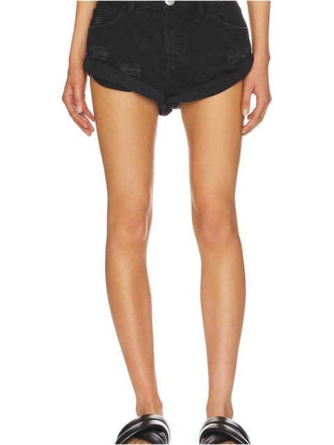 ONE TEASPOON Bandit Low Waist Denim Short