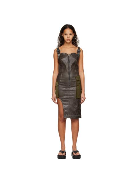 Andersson Bell Black Cloud Halter Knit Minidress | REVERSIBLE