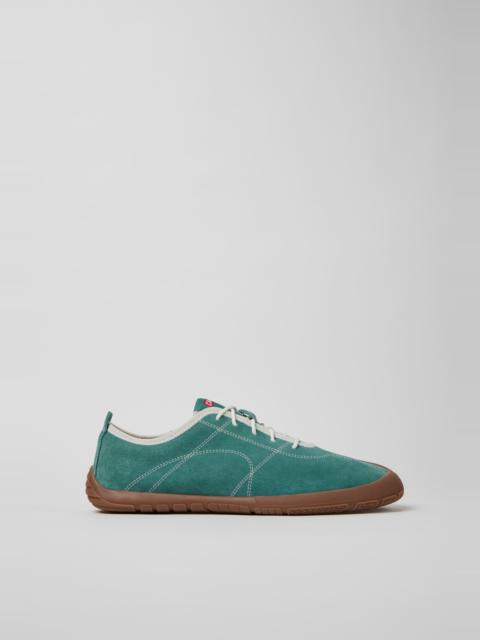 CAMPERLAB Green Leather Sneakers for Men.
