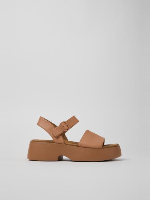 CAMPERLAB Nude Leather Sandals for Women.