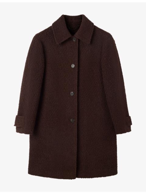 WHISTLES Boucle Wool-Blend Coat