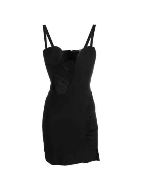 asymmetric cut-out minidress