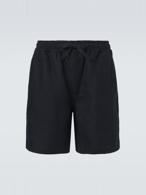 SAMAN AMEL Linen shorts