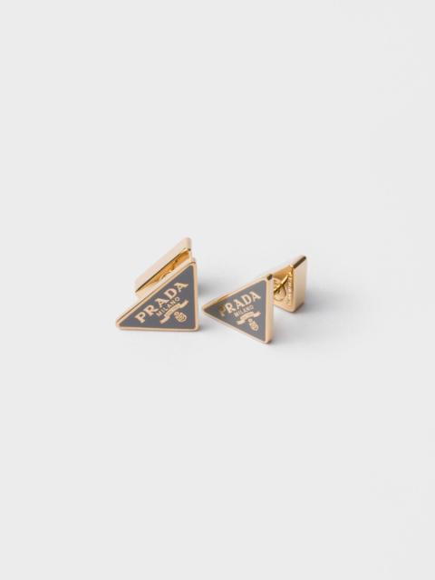Prada Enameled metal earrings