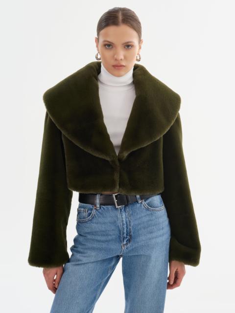 LAMARQUE DANIKA | Cropped Faux Fur Jacket