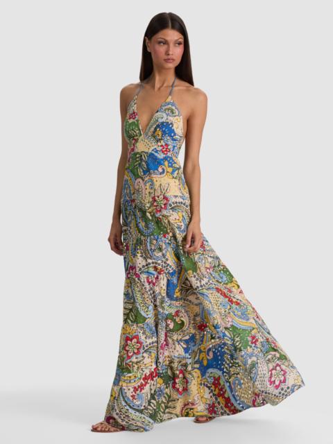 Alice + Olivia KAROLINA TIERED MAXI DRESS