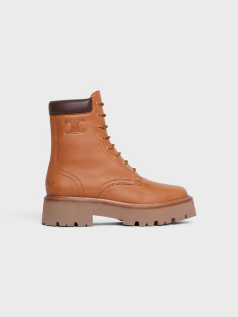 CELINE LACE-UP BOOT WITH TRIOMPHE CELINE BULKY in CALFSKIN