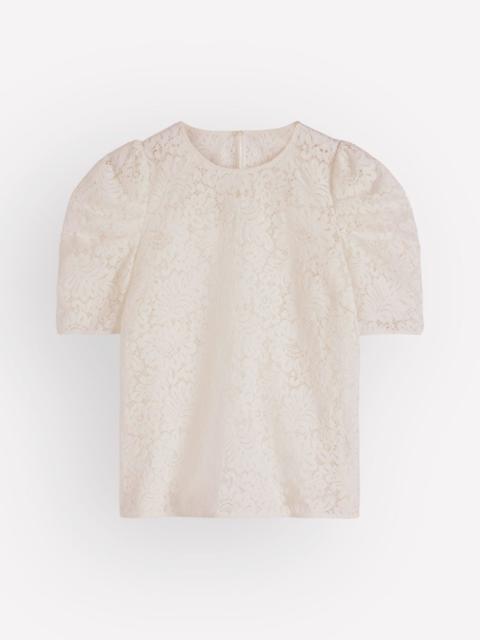 BODEN Lace T-shirt-IVORY