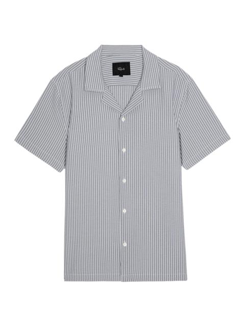 Rails Men's Amalfi Deck-Striped Seersucker Shirt - Navy Deck Stripe