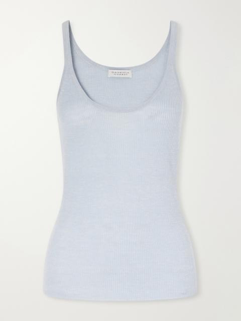 GABRIELA HEARST Cinxia Ribbed Cashmere, Silk And Hemp-blend Tank