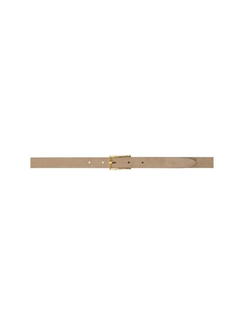 Anderson's Taupe Skinny Suede Belt