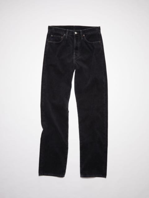 Acne Studios Straight fit corduroy trousers - Black